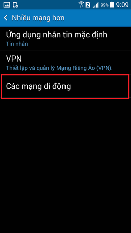 phần các mạng di động